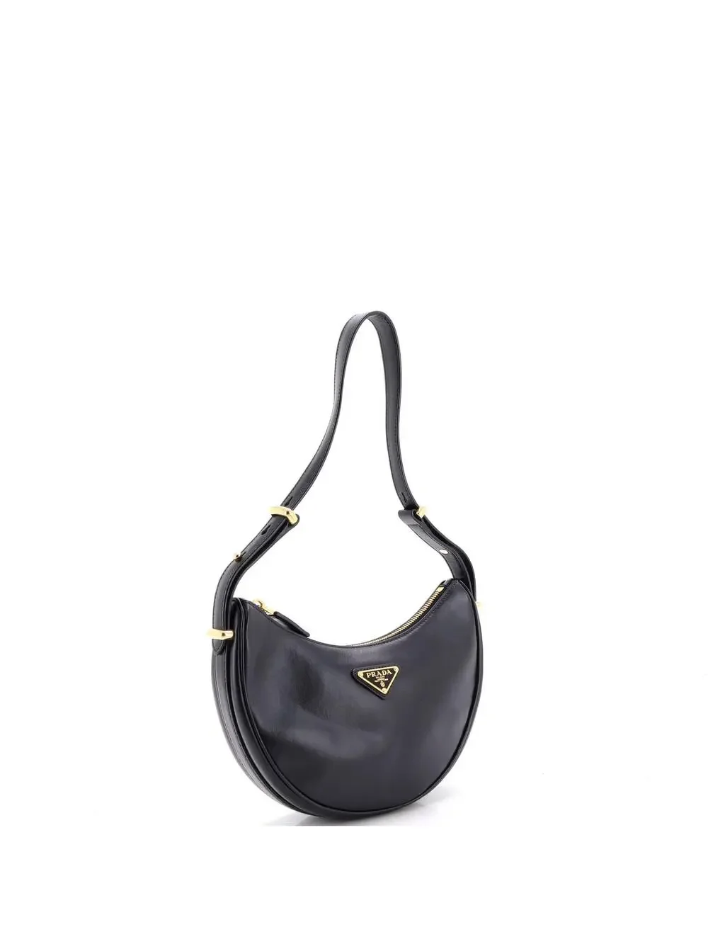 Prada Arque Half Moon Hobo Leather #316903P23B